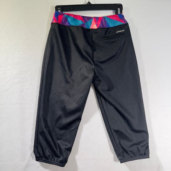adidas Cropped Capri Leggings AeroReady Large Rear Pocket Elastic Cuff & Waist - Picture 15 of 16